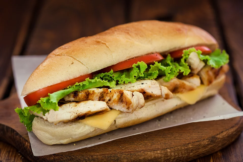 Sandwich poulet complet